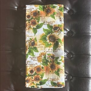 Sunflower Print kitchen towels